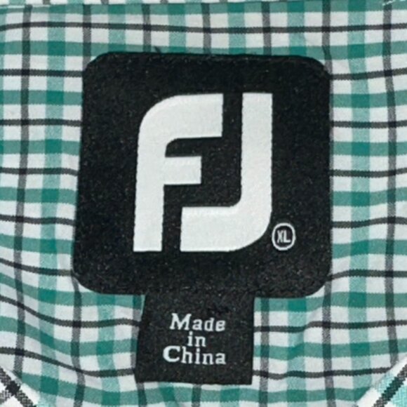 FootJoy‎ FJ Button Down Plaid Dress Shirt Size XL Work Office Dressy - Picture 5 of 7